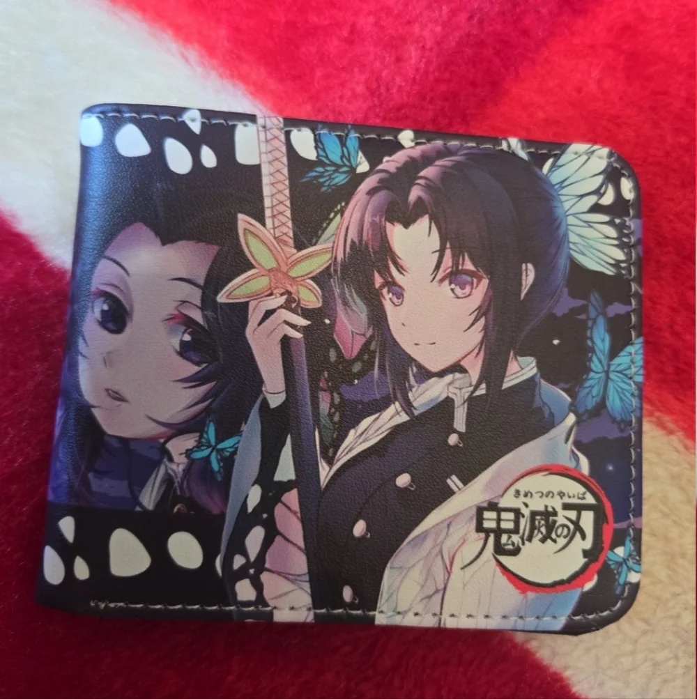 New demon slayer Shinobu Kocho anime manga leather wallet